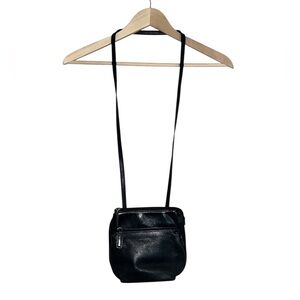 Fossil Black Leather Crossbody Bag